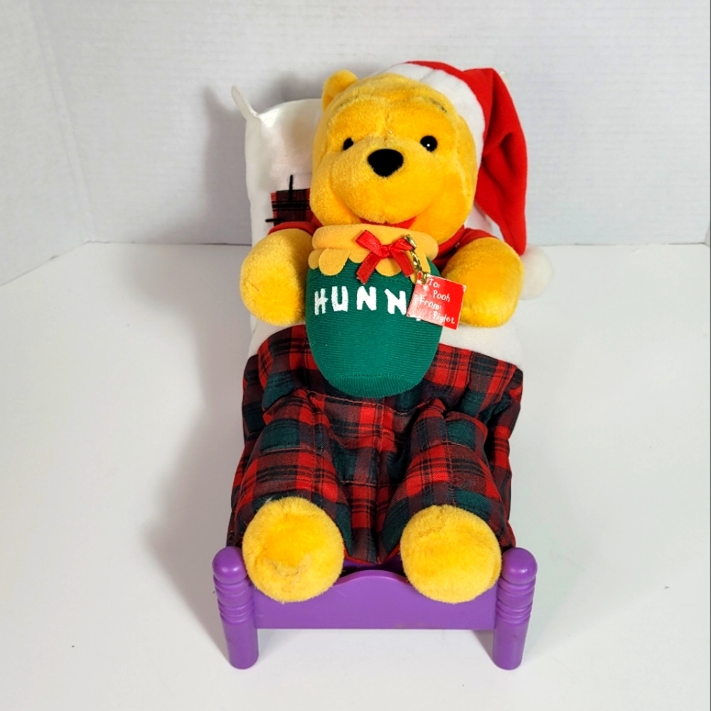 Christmas Talking Winnie the Pooh in Bed